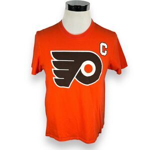 Philadelphia Flyers Claude Giroux #28 T-Shirt Men's Medium Orange 47 Brand